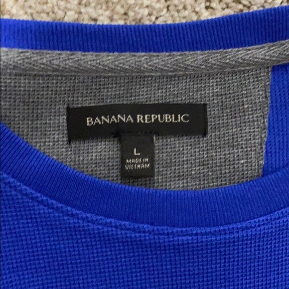 Men’s Large Banana Republic Blue Sweater, nvr worn - Picture 2 of 2